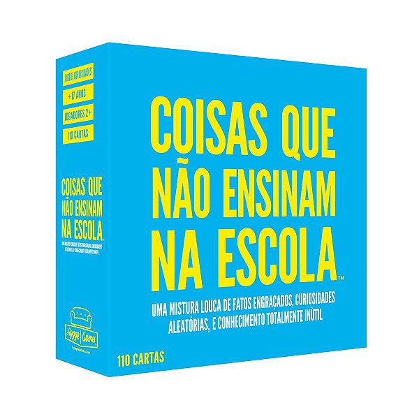 Jogo De Cartas Trivia Game Coisas Que Não Ensinam Na Escola