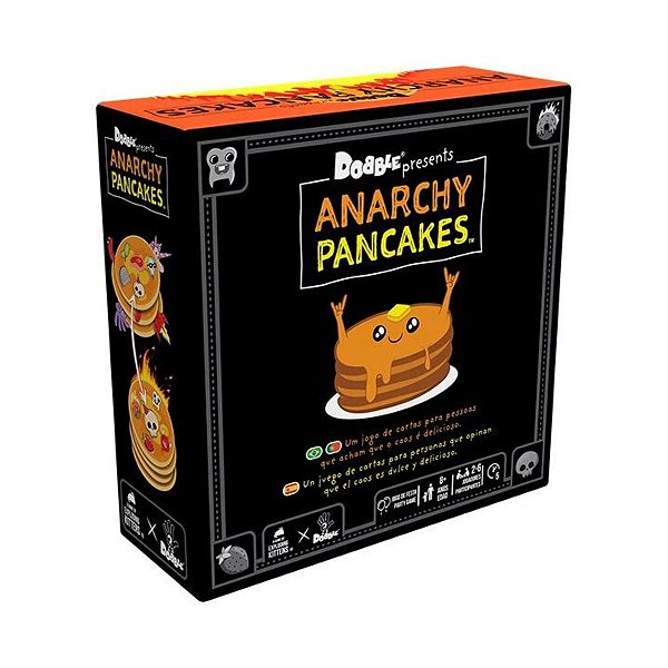 Jogo de Cartas P/ Família Dobble: Anarchy Pancakes Galápagos