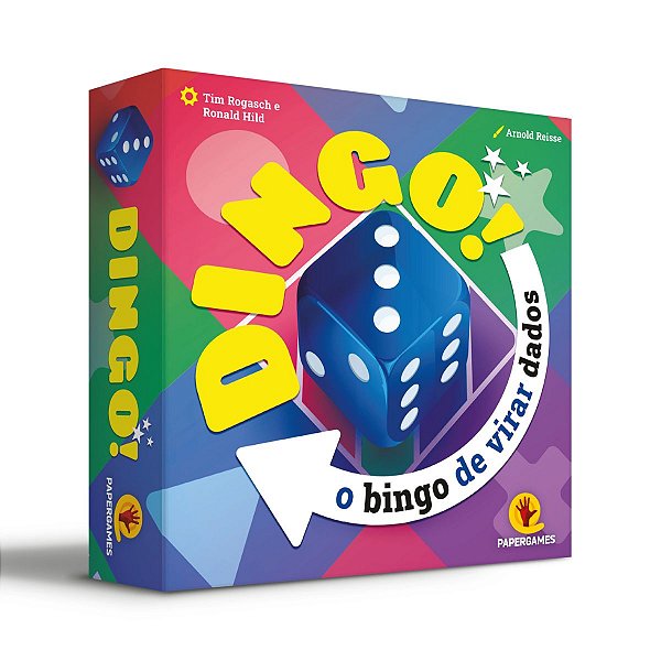 Jogo de Dados Festivo Bingo de Virar Dados Dingo! PaperGames