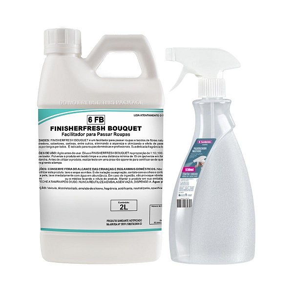 Aromatizador De Roupas Finisherfresh Bouquet 2L + Borrifador