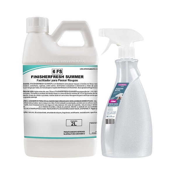 Aromatizador De Roupas Finisherfresh Summer 2L + Borrifador