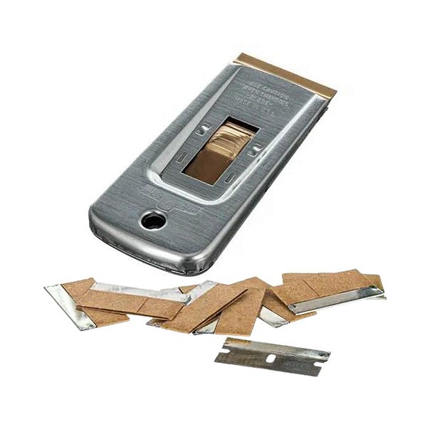 Raspador Segurança 4 cm Aço inoxidável Com 10 Lâminas Unger