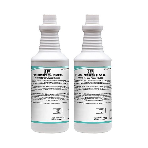 Kit 2 Finalizador Passadoria Tecidos Finisherfresh Floral 1L