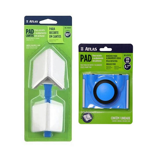 Kit PAD Cantos Recorte e Acabamento + PAD 120 mm 4,7" Atlas