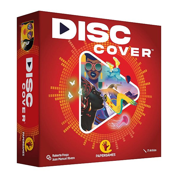 Disc Cover Jogo Música Festa Amigos Cartas Papergames