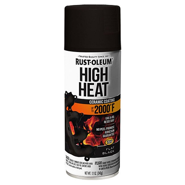 Tinta Esmalte Alta Temperatura Preto Fosco 1093°C Motor