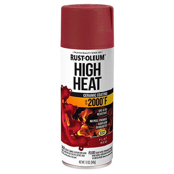 Tinta Alta Temperatura Vermelho Fosco Rust Oleum 1093°C
