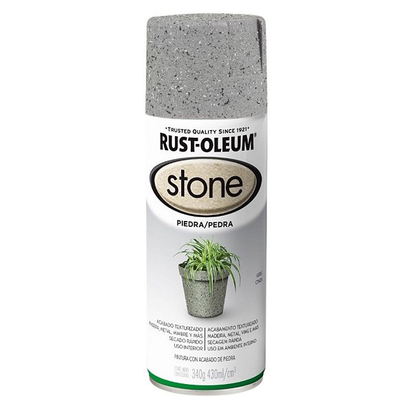 Tinta Efeito Pedra Acabamento Texturizado Cinza Rust-Oleum