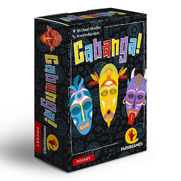 Cabanga Jogo de Cartas Papergames Pocket Crianças e Adultos