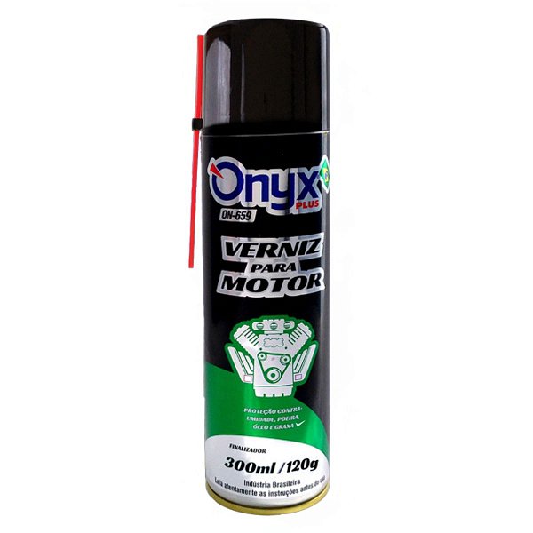 Verniz para Motor Spray ONYX PLUS 300ml Brilho Proteção