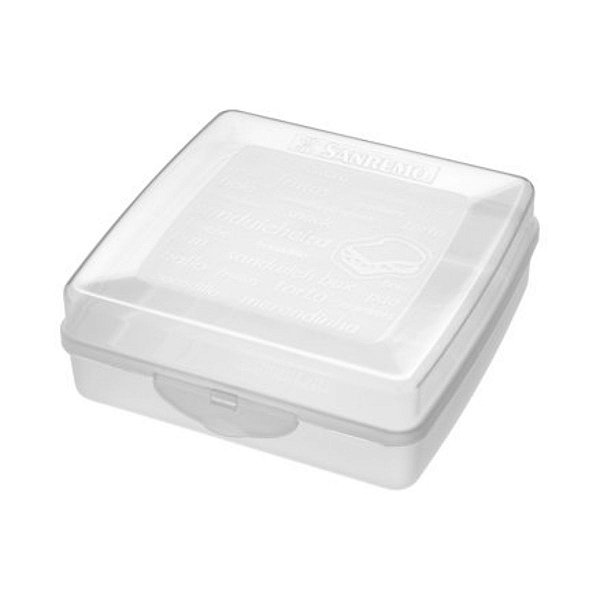 Sanduicheira Sanremo Plástica Transparente Lancheira