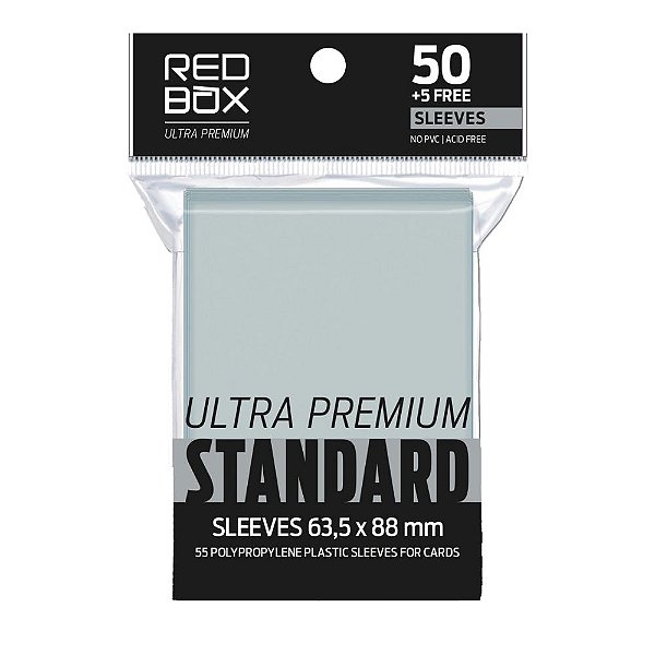 Sleeves Proteção para Carta Ultra Premium 63,5x88mm 55 Pçs