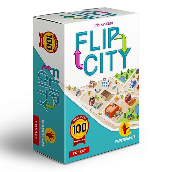 Flip City Jogo Construa Sua Cidade 1-4 Jogadores Papergames