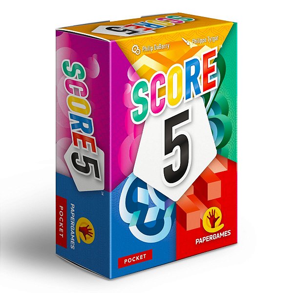 Score 5 Jogo de Leilão e Pontuação Divertido Papergames