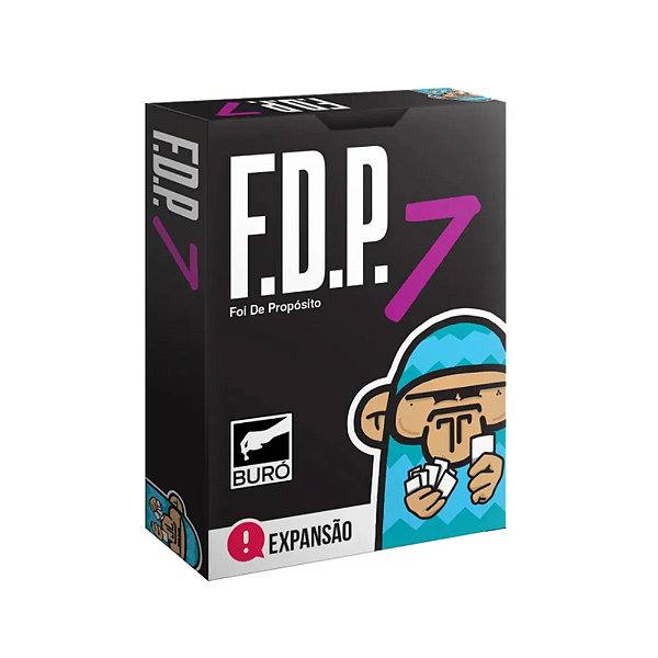 Jogo FDP 7 Foi de Propósito Expansão Buró 50 Cartas