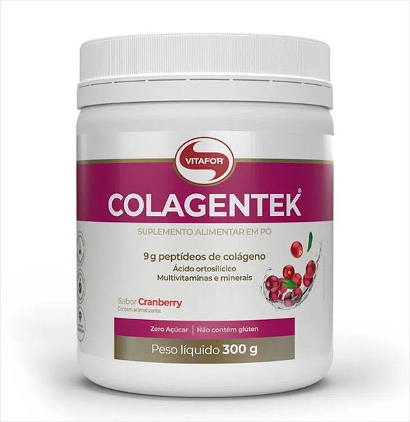 Colagentek Pote 300g Cranberry - Vitafor