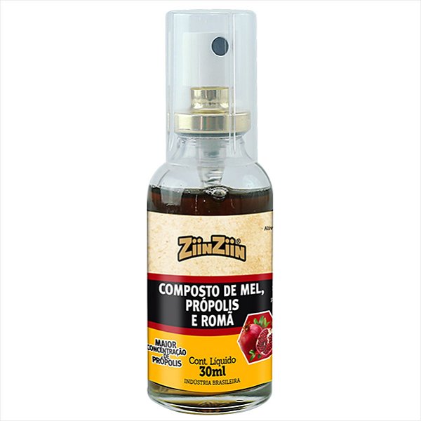Spray Romã e Própolis 30ml - Ziinziin