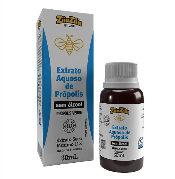 Extrato Aquoso de Pópolis 30ml - Ziinziin
