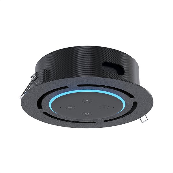 Suporte Embutir Teto Circular Alexa Echo Dot 3ª Geração