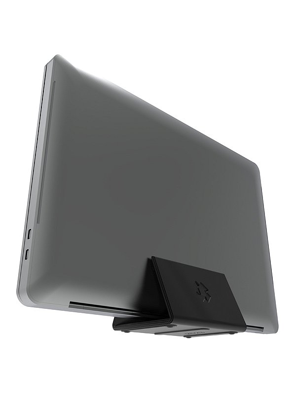 Suporte Preto Base p/ Notebook Fechado Mesa Monitor L30