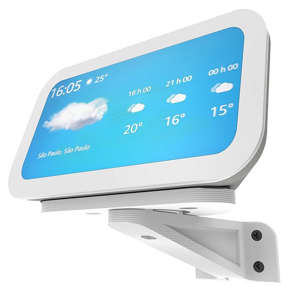 Suporte Parede Angulável Branco Alexa Echo Show 5 3ª Geração