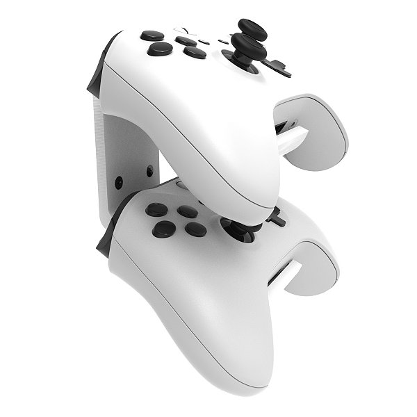 Suporte Parede Branco Organizador 2 Controles Xbox One S/X