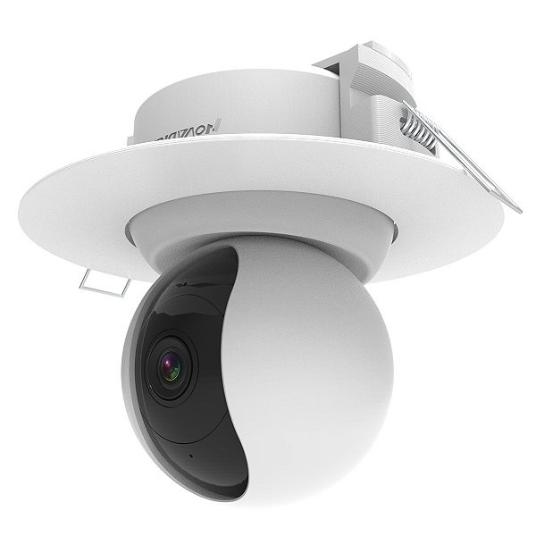 Suporte Embutir Teto Branco p/ Câmera Nova Digital CS355-A