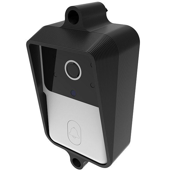 Case AntiVandalismo Preto p/ Campainha Xtronix X9 e Tuya M9