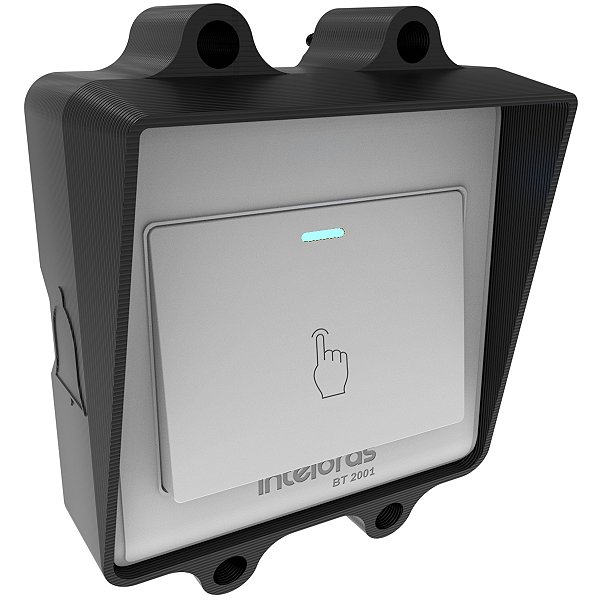 Case AntiVandalismo Preto Campainha Botão Intelbras BT2001