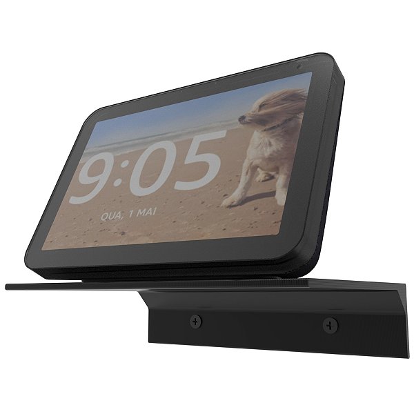 Suporte Parede Preto p/ Amazon Alexa Echo Show 5ª Geração