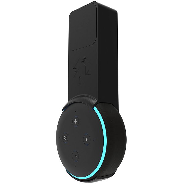 Suporte de Tomada Preto p/ Alexa Echo Dot 3ª Geração