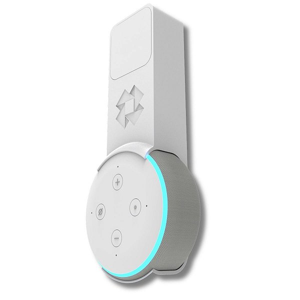 Suporte de Tomada Branco p/ Alexa Echo Dot 3ª Geração