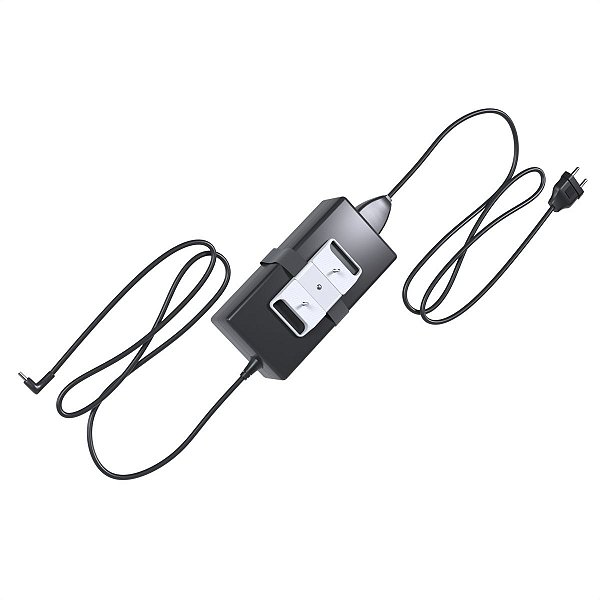 Suporte Base Apoio para Fixar Fonte do Notebook Monitor Embaixo Sob a Mesa - Branco