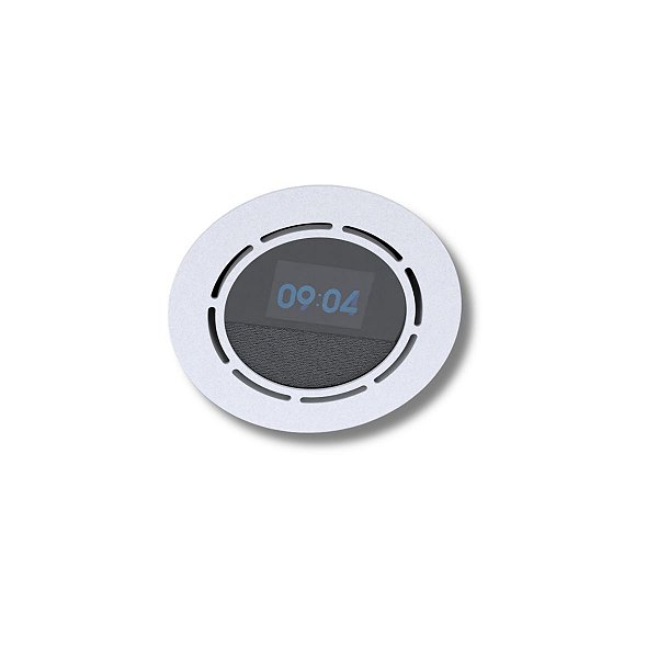 Suporte Embutir Teto Parede Móvel Branco Compatível com Alexa Echo Spot