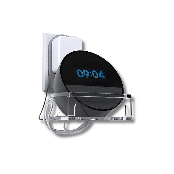 Suporte De Parede Tomada Compatível Amazon Alexa Echo Spot