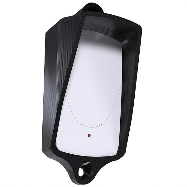 Case Protetor AntiVandalismo Furto e Chuva Preto Compatível com Campainha Keywest Dni 6387 - Modelo Aberto