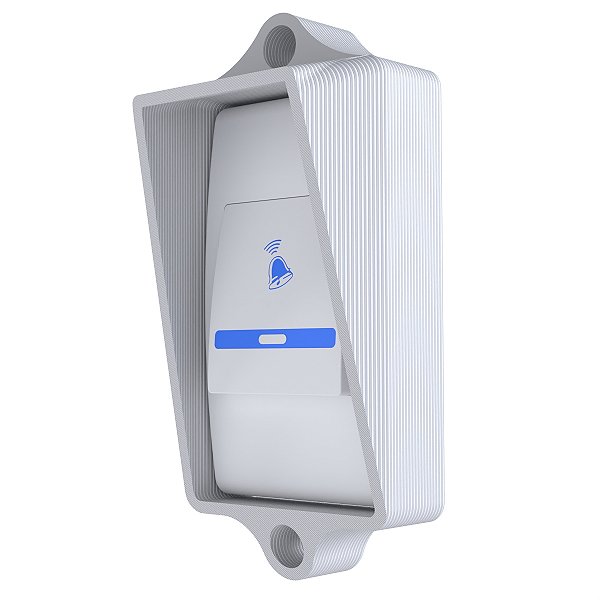 Protetor Furto Branco P/ Campainha Fame Ípega Kpca 325/326 Kp Ca321 - Modelo Aberto