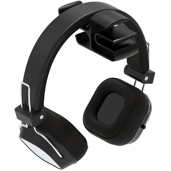Suporte de Mesa 1 a 2cm Preto para Headset Gamer Headphone Fone De Ouvido