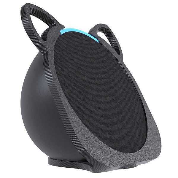 Suporte De Mesa Preto Tema Gato Gatinho Compatível Alexa Echo Pop
