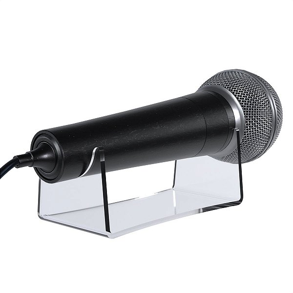 Suporte Expositor Descanso De Mesa Para 1 Microfone Igreja