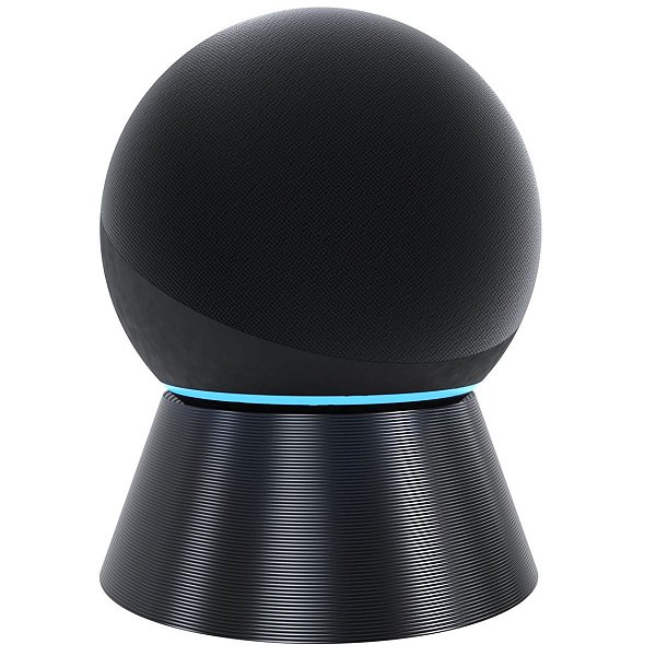 Suporte Base De Mesa Preto Compatível Amazon Alexa Echo Dot 4 E 5
