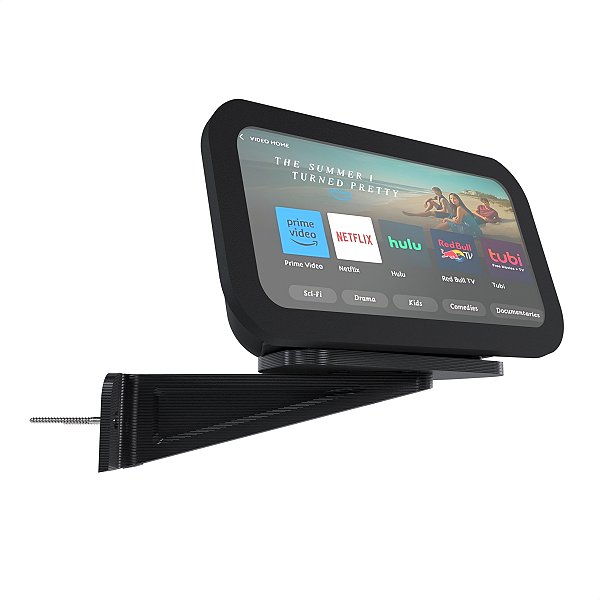 Suporte Angulável De Parede Preto P/ Alexa Echo Show 8 3ª Geração