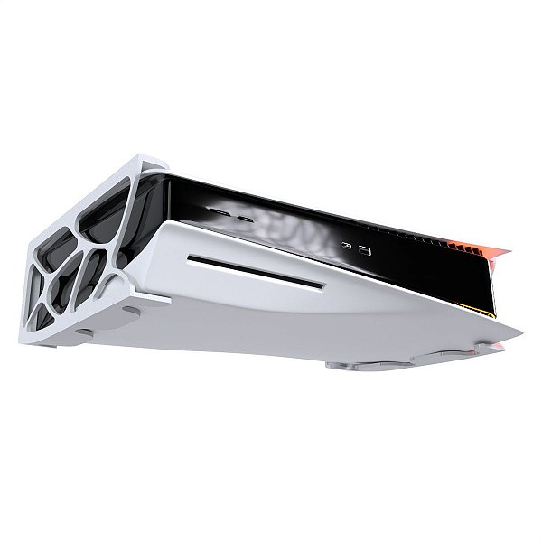 Suporte Fixar Embaixo Mesa Branco P/ Playstation 5 Ps5 Mídia Física