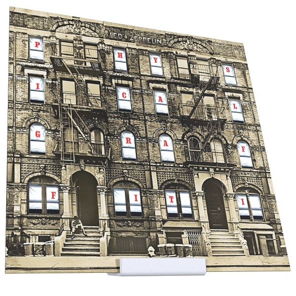 Suporte Expositor De Mesa Branco Porta Disco De Vinil Lp Decoração