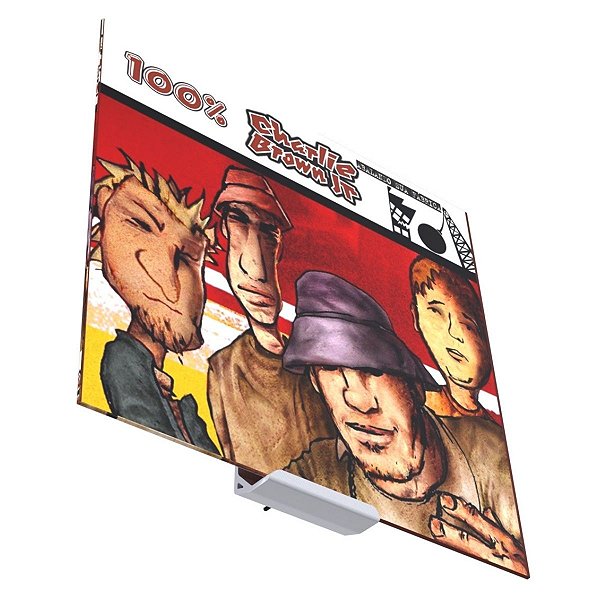 Suporte Expositor Parede Branco Porta Disco De Vinil Lp Decoração