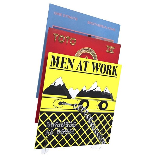 Suporte Expositor de Parede Porta 3 Discos De Vinil Lp Decoração