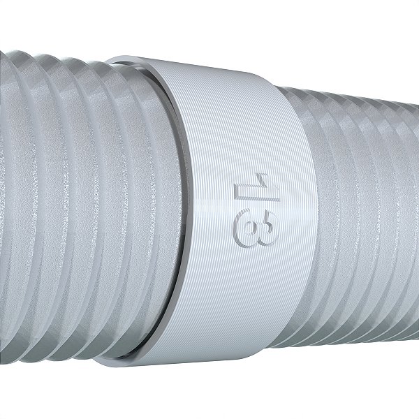 Extensor Emenda de Duto Ar Condicionado - Adaptador 13cm