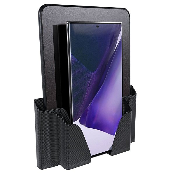 Suporte Stand De Parede Preto Compatível Com Celular E Kindle