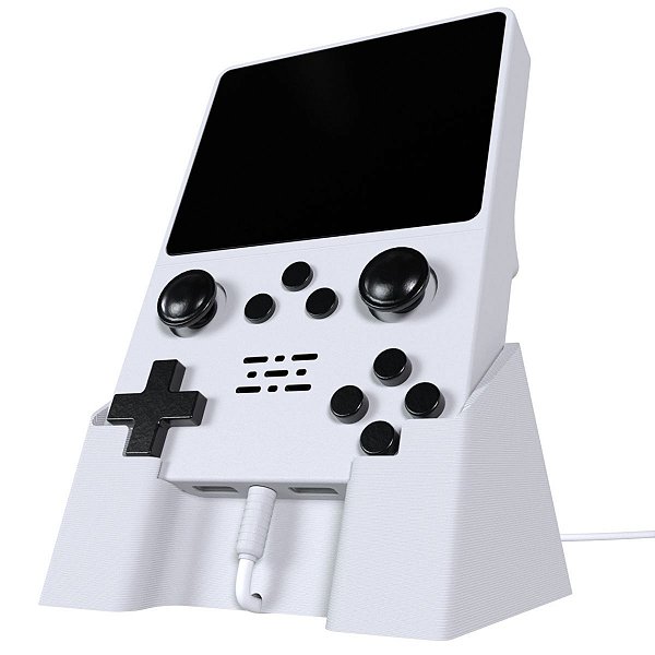 Suporte Dock De Carregamento Branco Para Console Anbernic R35s R36s