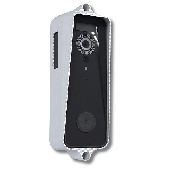 Protetor Antivandalismo e Furto Branco P/ Campainha Tuya 2.4/5ghz Wifi